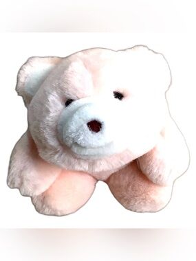 Vintage GUND Snuffles Pink Teddy Bear 6in Classic Plush Stuffed Animal